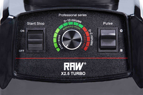 RAW Mixer X2.5TURBO.B Black 2.5HP 2.2L 1800W